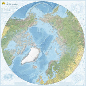 Oversiktskart: The Arctic and beyond
